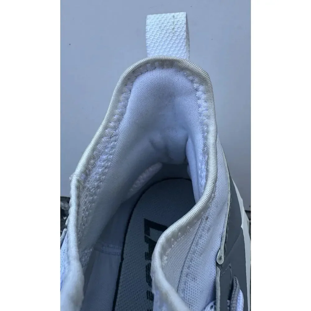 Size 13 Nike Alpha Huarache 6 Elite Gray Lacrosse Cleats Turf 923426-102